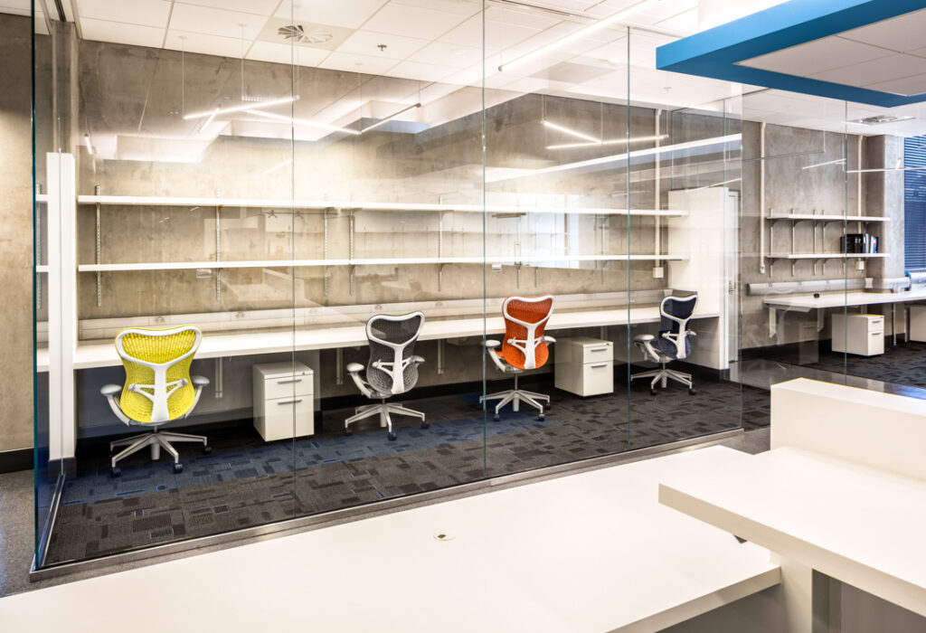 LEBA Architects | Renovated BSL2+ Computational and Wet Laboratory at Boyer Hall, UCLA